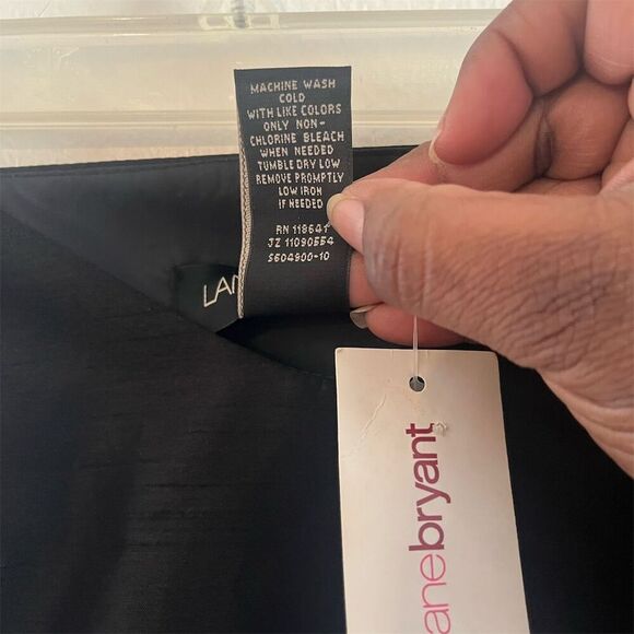 Lane‎ Bryant Plus Size 28 Black Strapless Party Bridesmaid Dress NWT - Picture 6 of 9